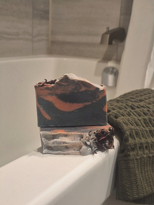 🌹 Rose + Charcoal Body Bar
