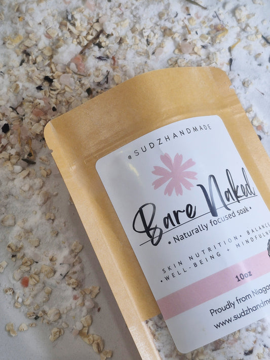 Bare Naked Soak – Fragrance-Free Bath Soak for Sensitive & Eczema-Prone Skin